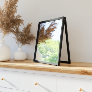 Lustro stołowe rama czarna 2,6cm