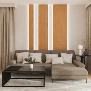 Modułowy Panel ścienny Laminowany z opcją LED seria WALL kolor 5527