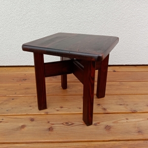 Taboret Drewniany / Kwietnik Drewniany Mały Orzech