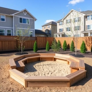 Piaskownica Heksagon Modułowa H3 180/180 cm