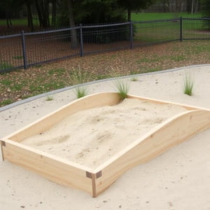 Piaskownica Prostokątna fala 150/100 cm