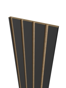 Płyta lamelowa frezowana 16cm seria T-20 biała czarna dąb 