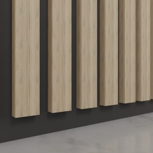 Lamele Ścienne / Sufitowe Seria LONG Dąb Bordeaux 5/2 cm