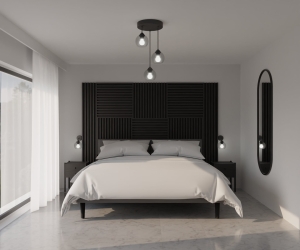 Lamele na płycie / Seria STANDRAD Czarny Gładki