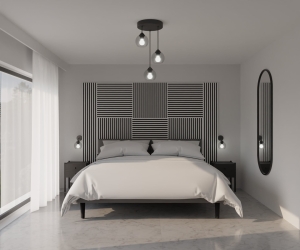 Lamele na płycie / Seria S Biały