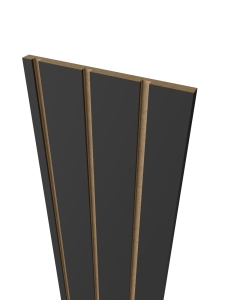 Płyta lamelowa frezowana 16,6cm seria T-30 biała czarna dąb